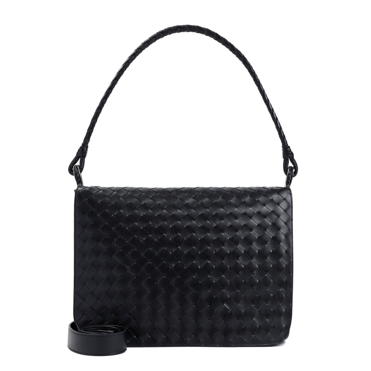 Bottega Veneta Men's Swing Messenger in Black | 795074V2HL1