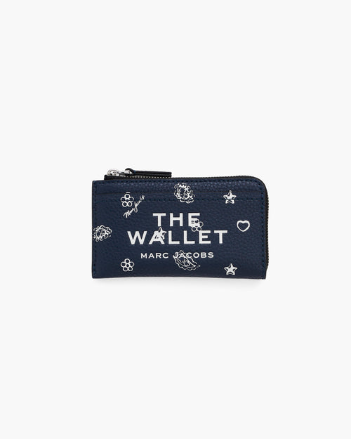 Marc Jacobs The Bandana Top Zip Multi Wallet in Navy Multi
