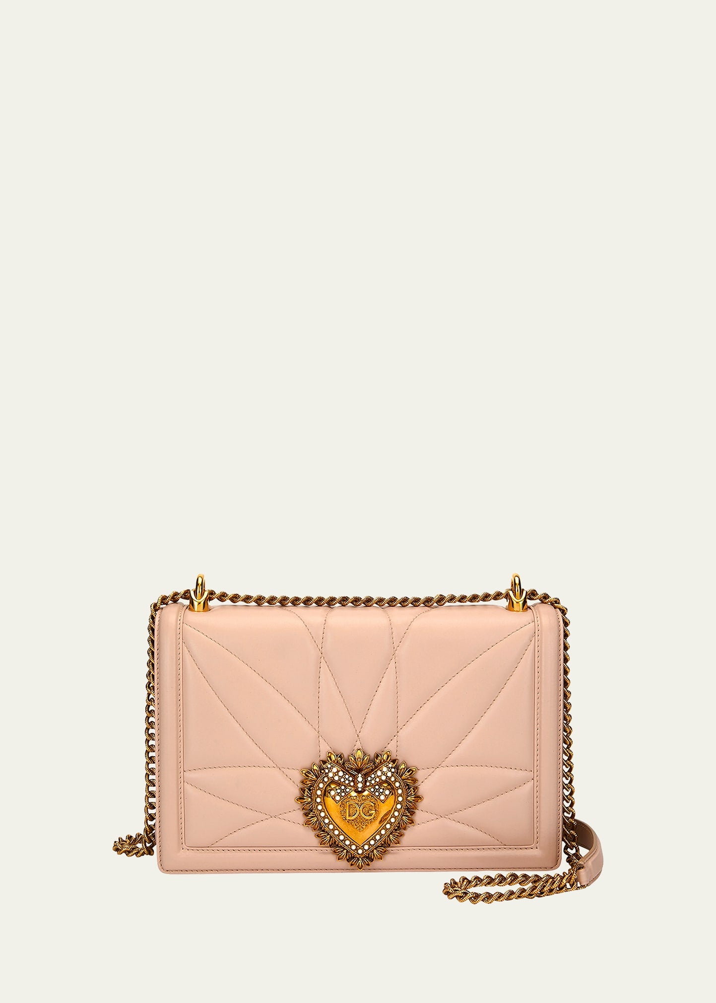 Dolce & Gabbana Devotion Medium Quilted Crossbody Bag