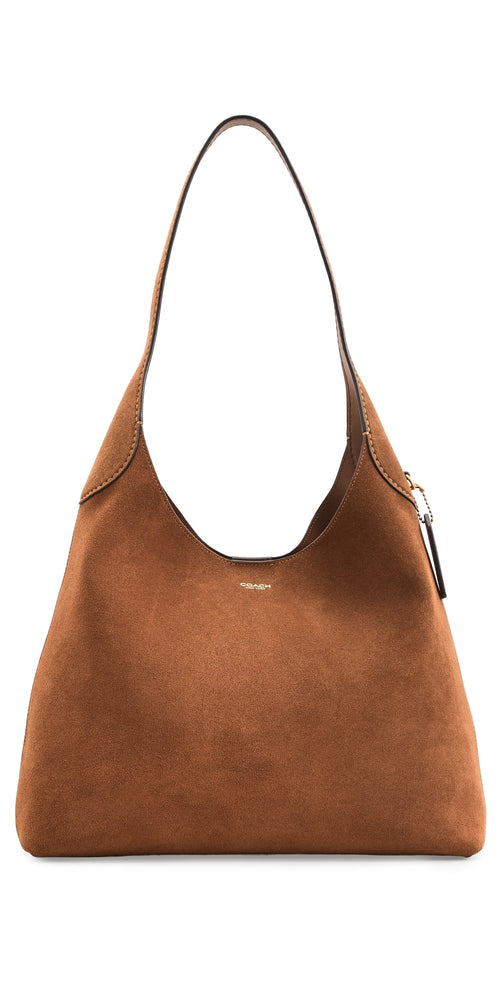Suede Brooklyn Shoulder Bag B4/Warm Brown One Size