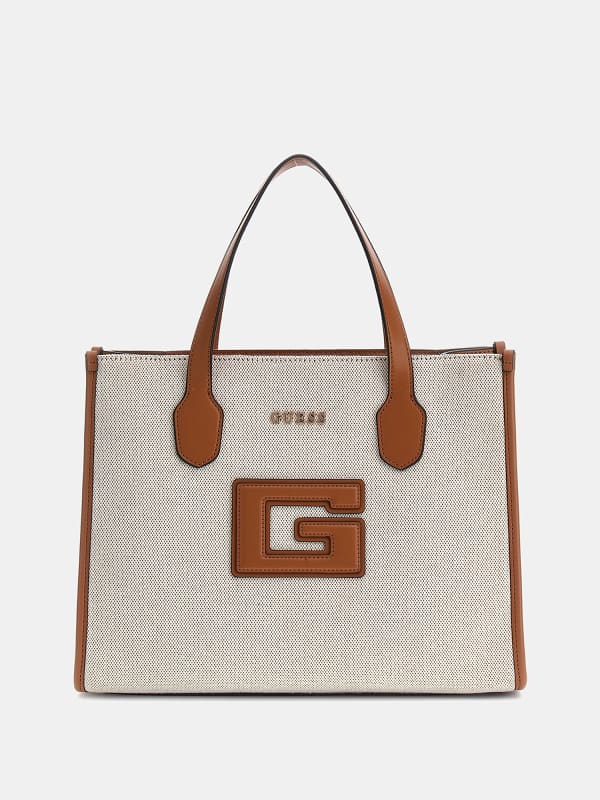 Guess G Status Logo-Script Detail Handbag