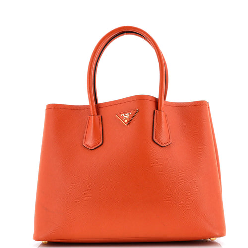 PRADA Cuir Double Tote Saffiano Leather Large