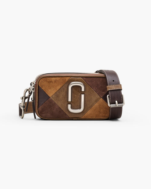 Marc Jacobs The Suede Patchwork Snapshot Bag in Brown Multi