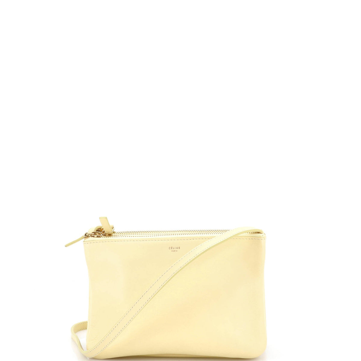 Celine CELINE Trio Crossbody Bag Leather Small