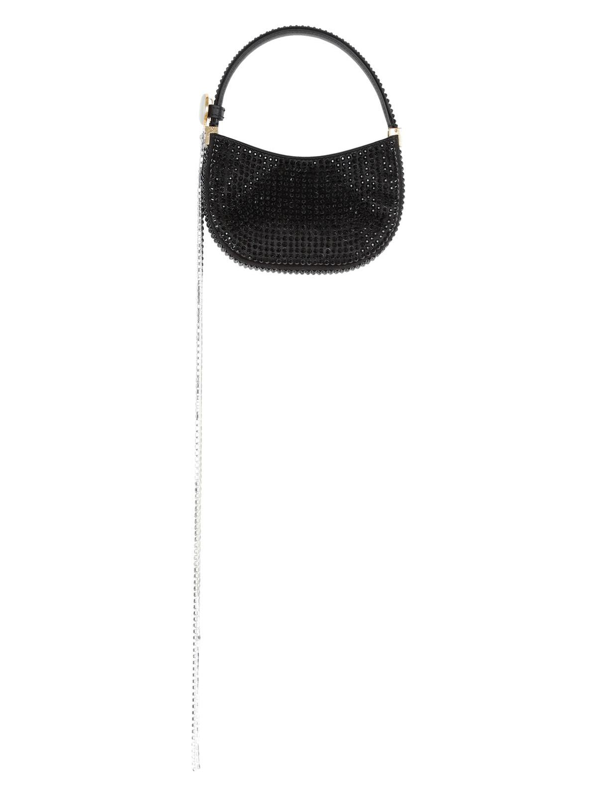 Magda Butrym Women's Micro Vesna Crystal Hobo Bag in Black | 703423