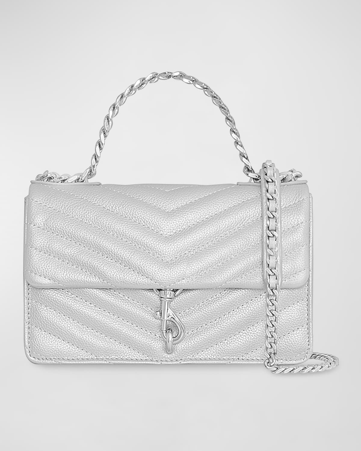 Rebecca Minkoff Edie Mini Metallic Quilted Crossbody Bag