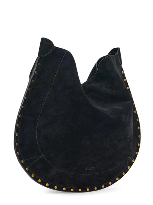 Isabel Marant Oskan Soft L Bag In Grained Leather - - Black - Isabel Marant