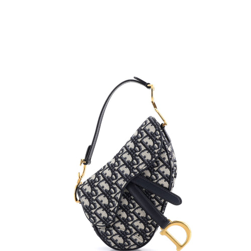 Saddle Handbag Oblique Canvas Mini