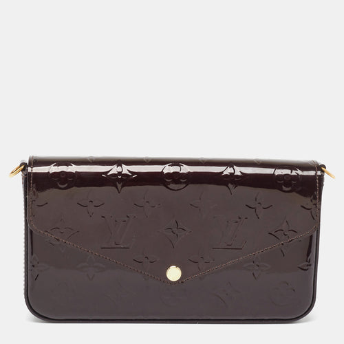 Amarante Monogram Vernis Pochette Felicie Bag