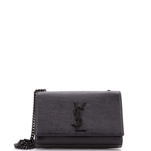 Classic Monogram Crossbody Bag Grainy Leather Small