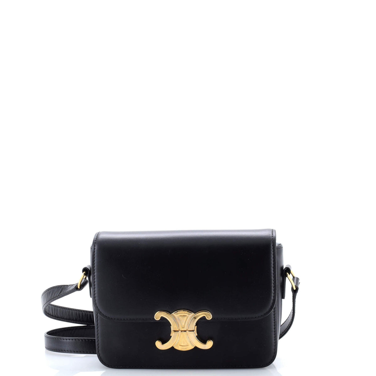 Celine CELINE Triomphe Shoulder Bag Smooth Calfskin Teen