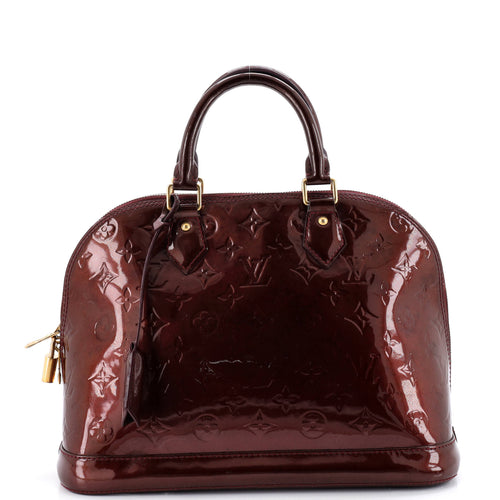 Alma Handbag Monogram Vernis MM