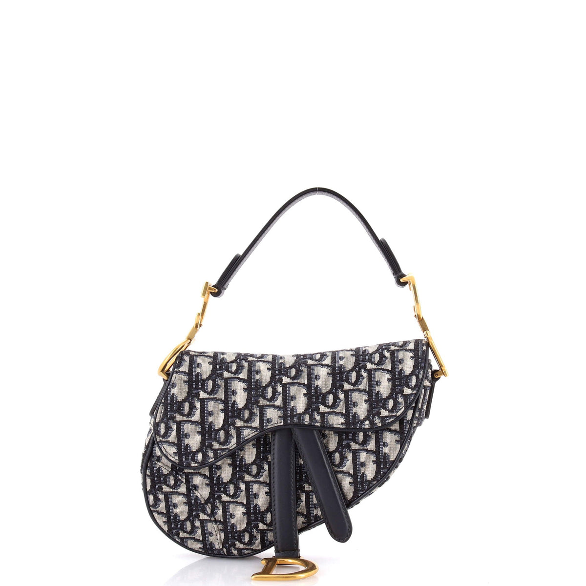 Christian Dior Saddle Handbag Oblique Canvas Mini
