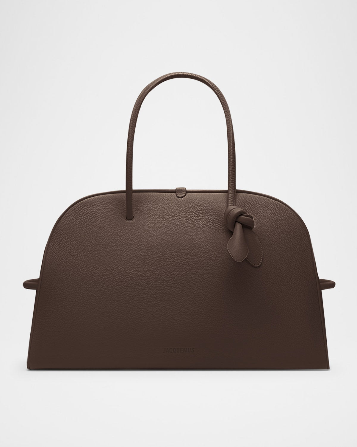 Jacquemus Le Grand Turismo Leather Top-Handle Bowling Bag