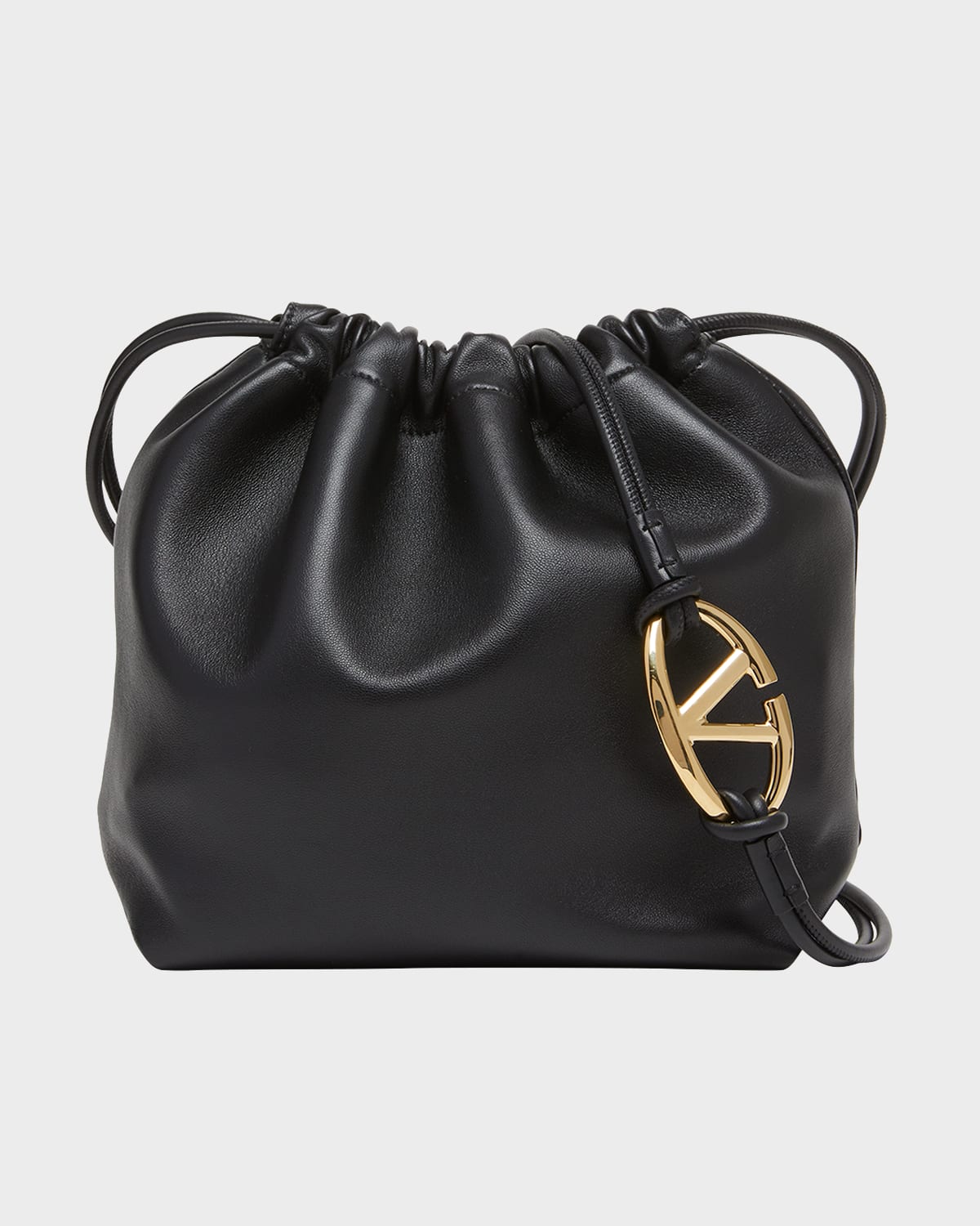 Valentino Mini VLOGO Drawstring Bucket Bag