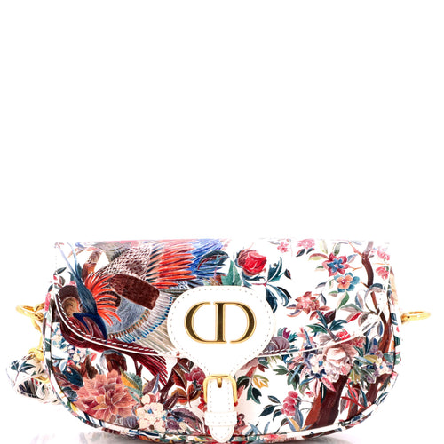 Bobby Flap Bag Printed Leather East West