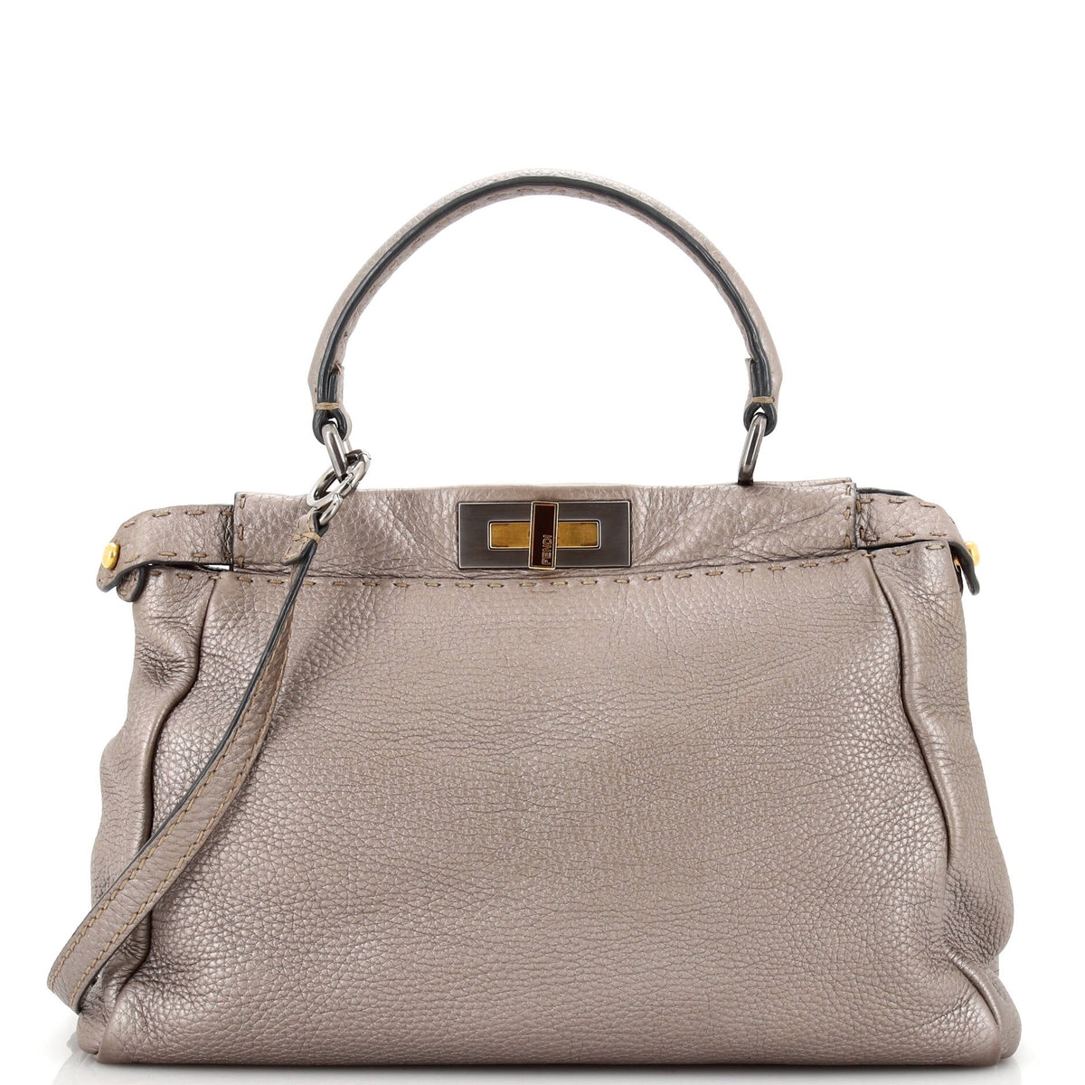 Fendi FENDI Selleria Peekaboo Bag Leather Medium