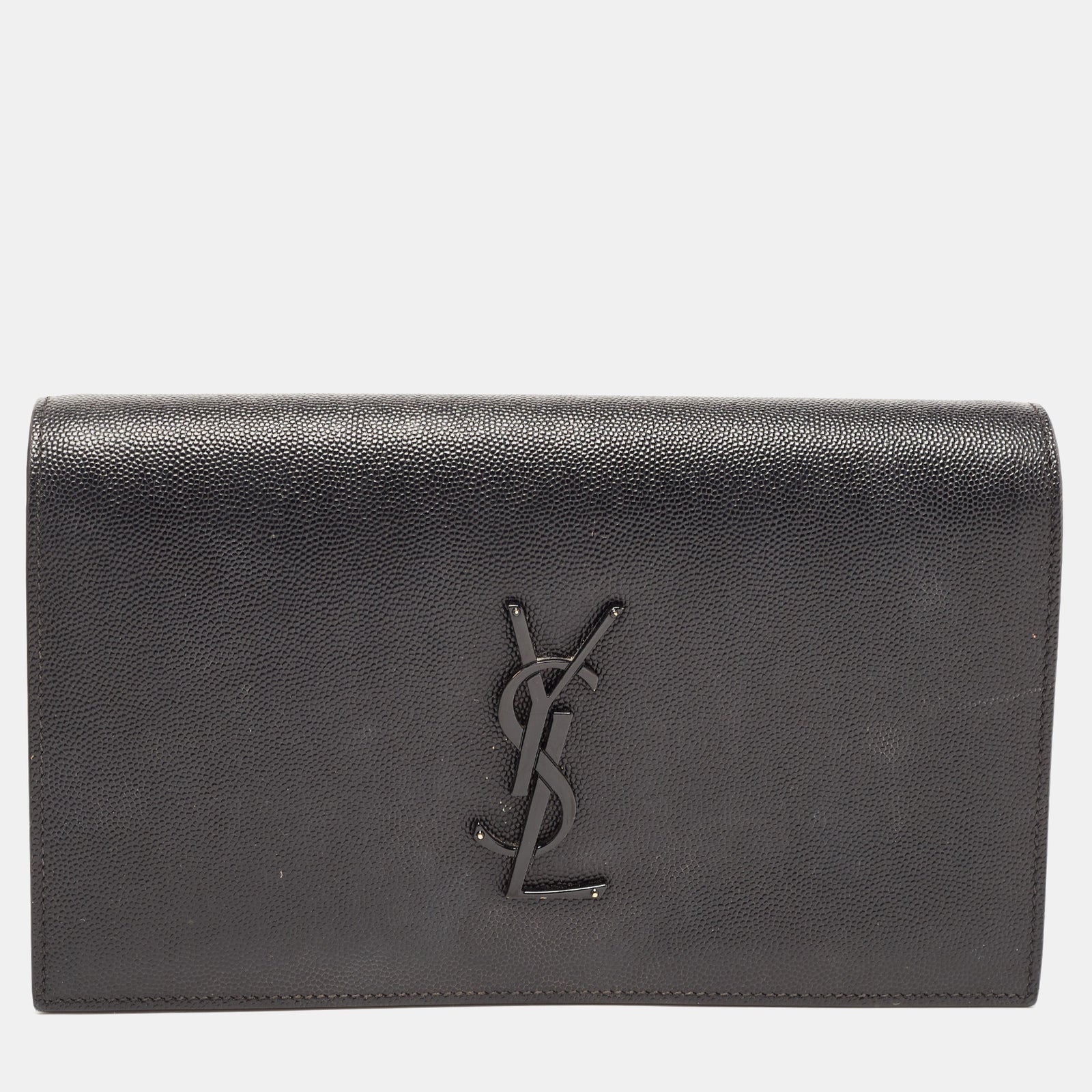 Saint Laurent Paris Saint Laurent Black Leather Kate Clutch