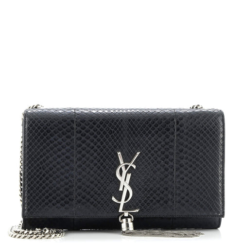 Classic Monogram Tassel Crossbody Bag Python Medium
