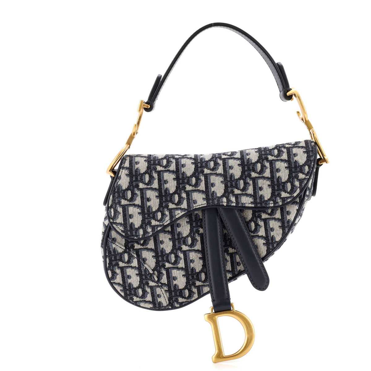Christian Dior Saddle Handbag Oblique Canvas Mini