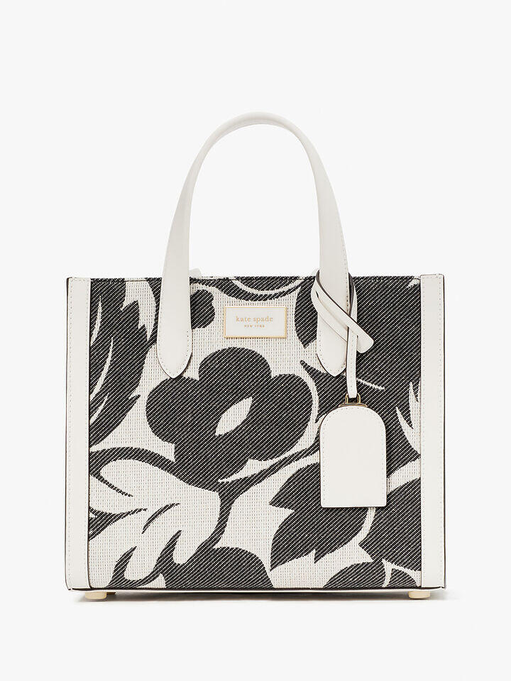 Kate Spade Au Manhattan Tropical Foliage Canvas Jacquard Small Tote