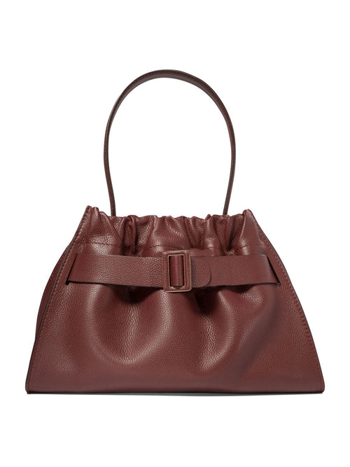 Women's "scrunchy Satchel 2" Shoulder Bag in Bordeaux | SCRUNCHY Color SATCHEL Color 2HICKORY