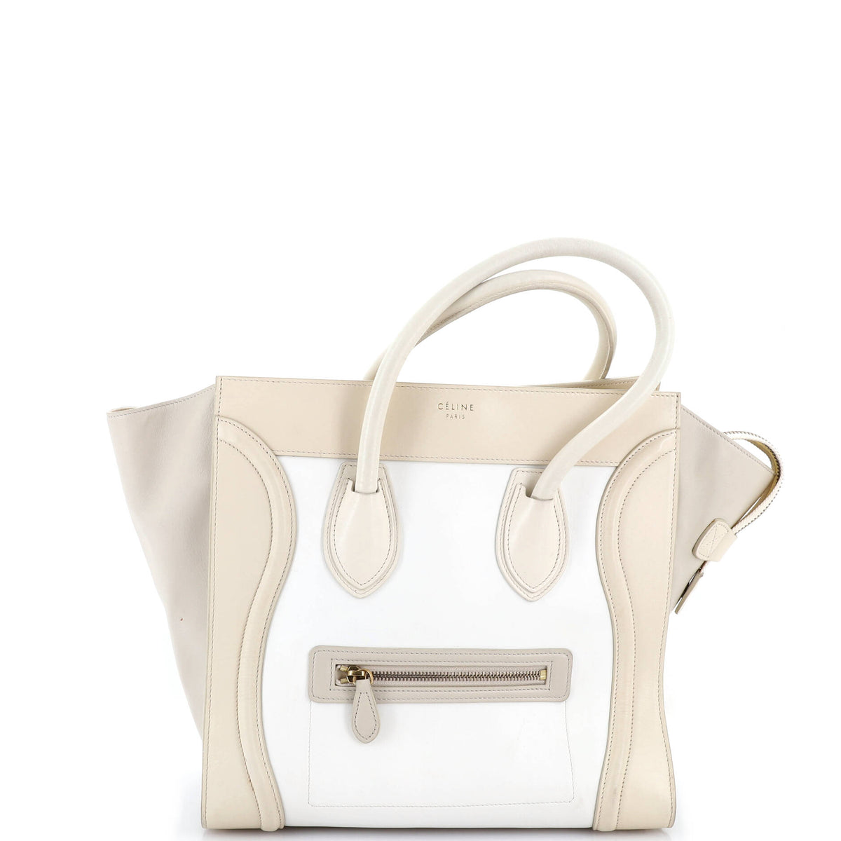 Celine CELINE Bicolor Luggage Bag Leather Mini