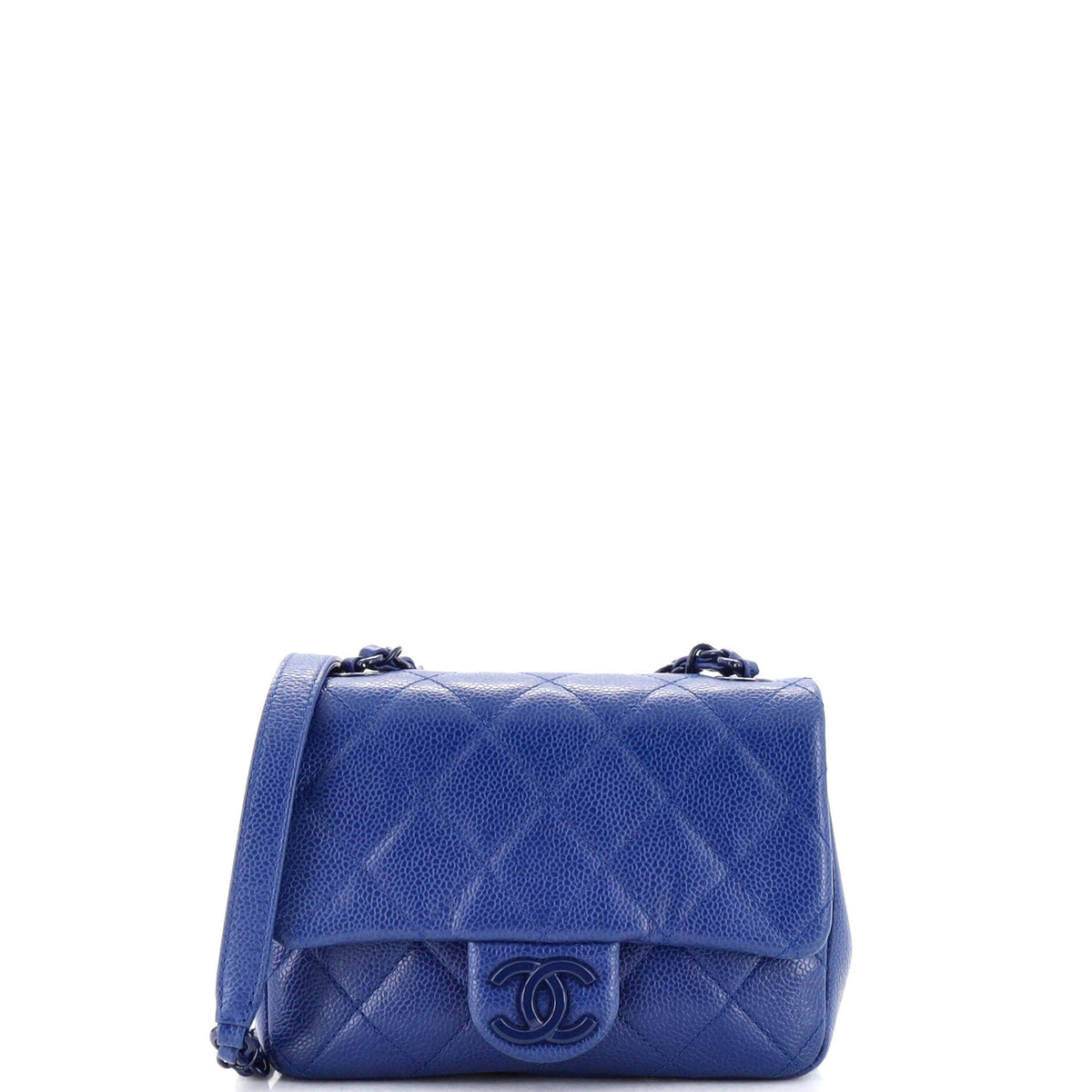 Chanel CHANEL Incognito Square Flap Bag Quilted Caviar Mini