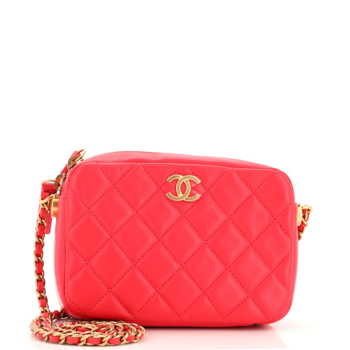 Chanel CHANEL Pearl Crush Camera Case Quilted Lambskin Small