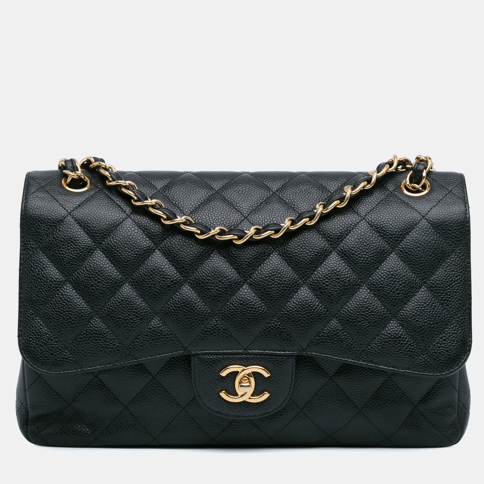 Chanel Jumbo Classic Caviar Doppelklappe