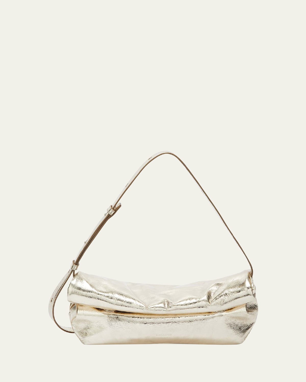 Jil Sander Rollup Small Calfskin Crossbody Bag