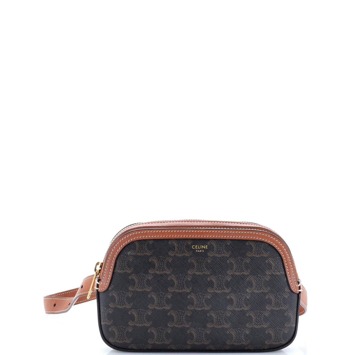 Celine CELINE Camera Bag Triomphe Coated Canvas Small