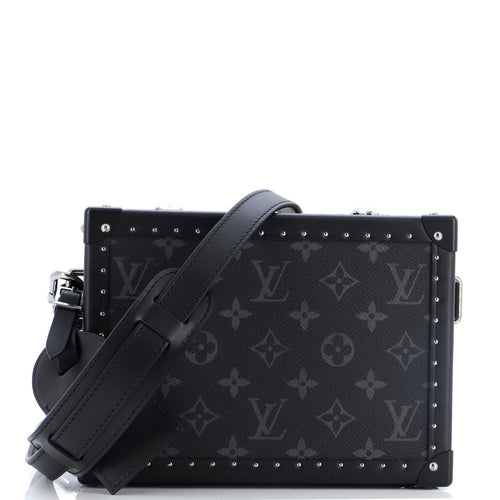 Clutch Box Bag Monogram Eclipse and Leather