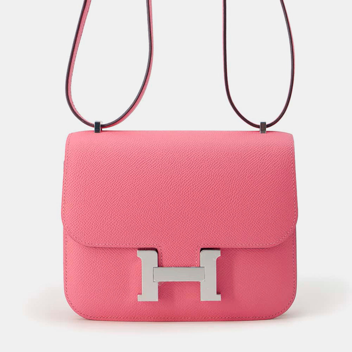 Hermès Miroir Rose Azalee Epsom Constance3 Bag Size Mini