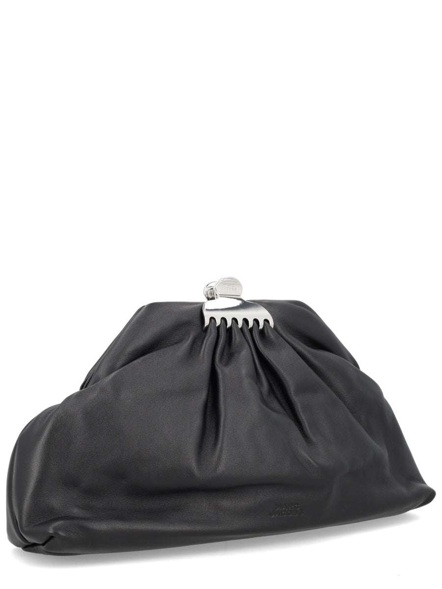 Marc Jacobs Marc Jacobs Lamb Leather Clutch - Black