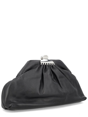 Marc Jacobs Lamb Leather Clutch - Black