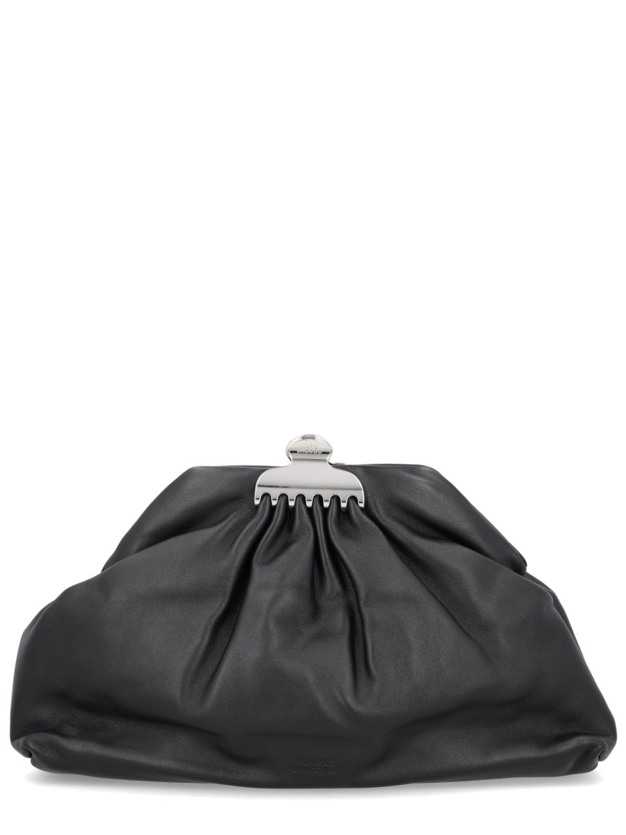 Marc Jacobs Marc Jacobs Lamb Leather Clutch - Black