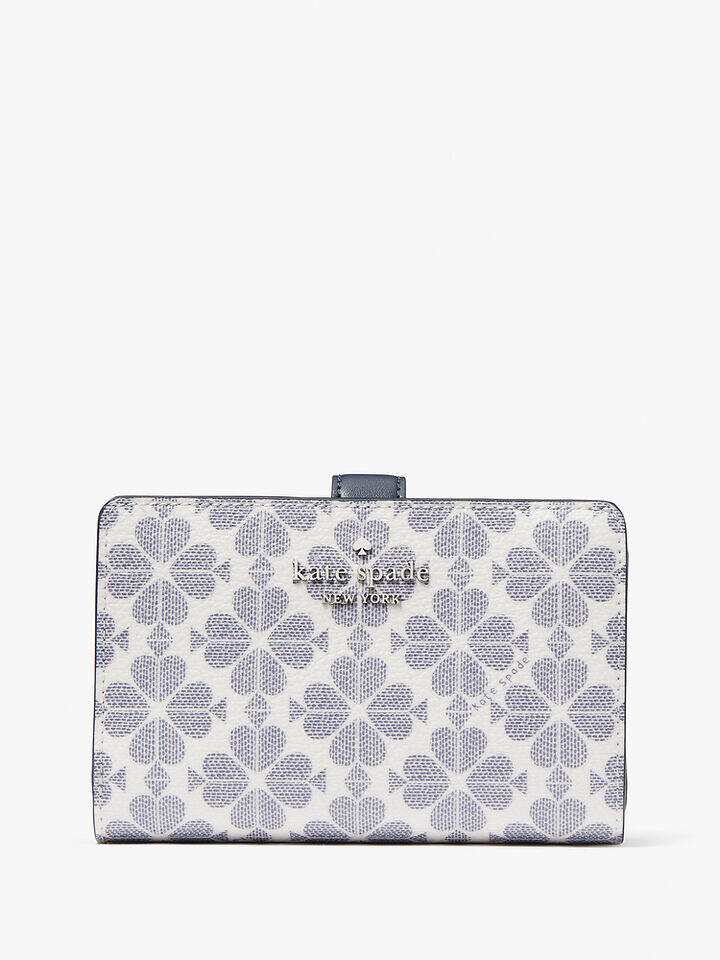 Kate Spade Au Spade Flower Spade Flower Medium Compact Bifold Wallet