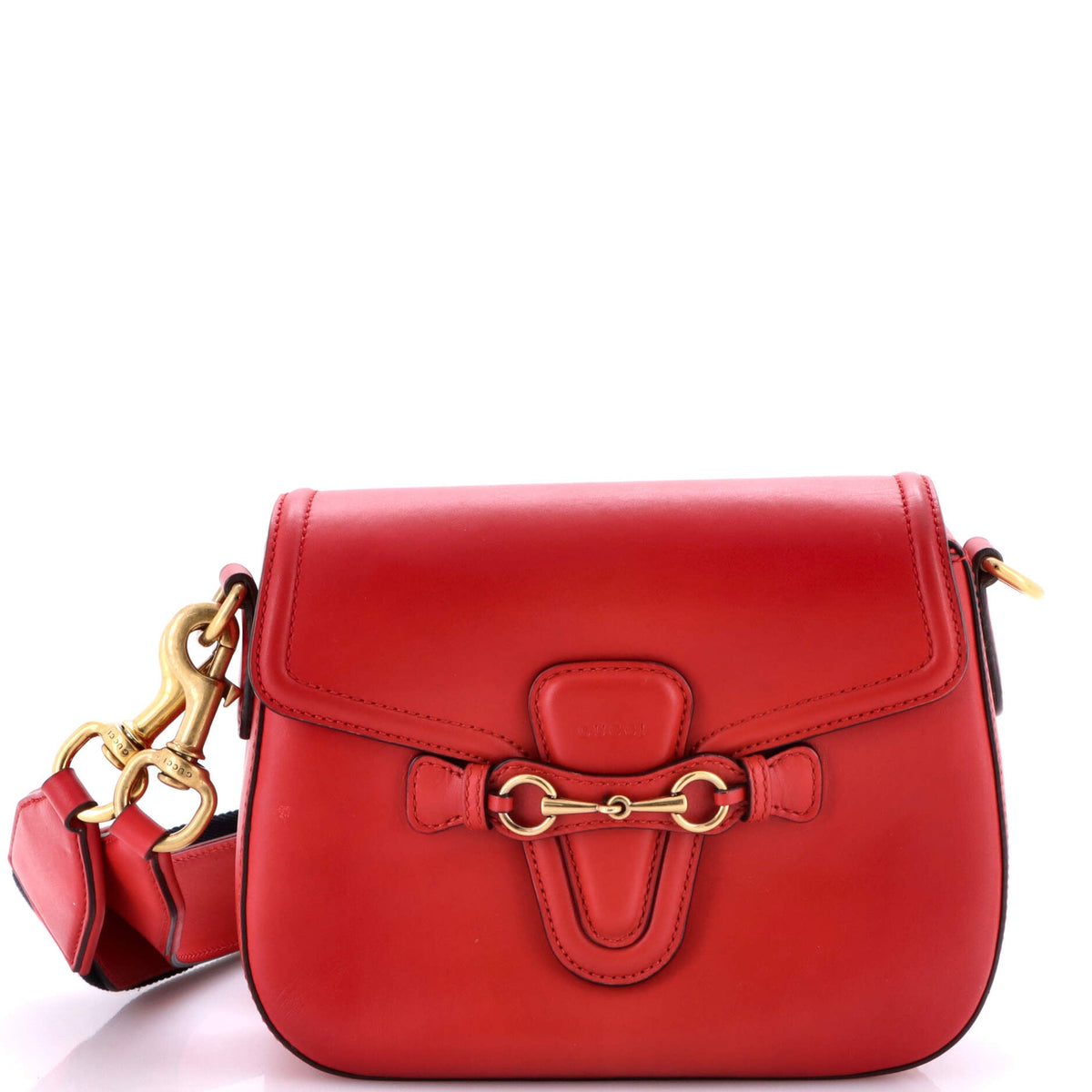 Gucci GUCCI Lady Web Shoulder Bag Leather Medium