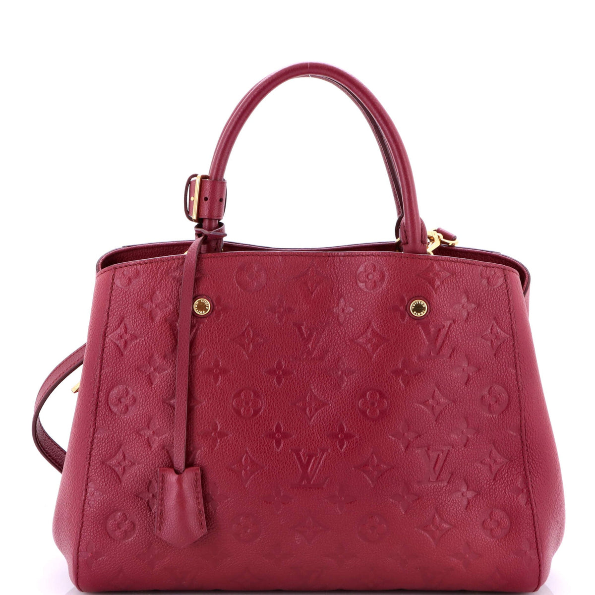 Louis Vuitton Montaigne Handbag Monogram Empreinte Leather MM