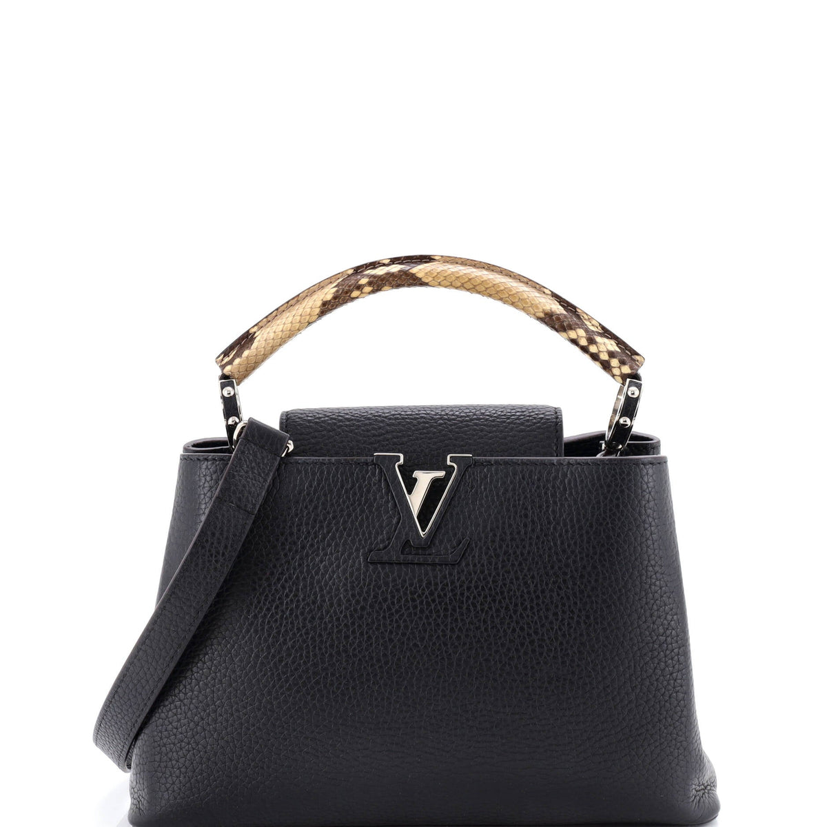 Louis Vuitton Capucines Bag Leather with Snakeskin BB