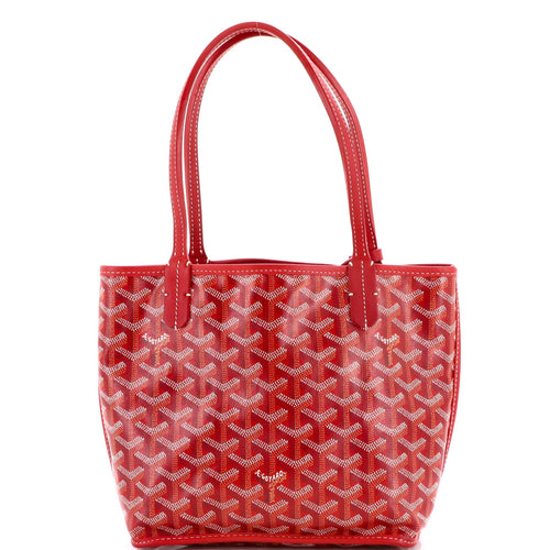 GOYARD Anjou Reversible Tote Coated Canvas Mini