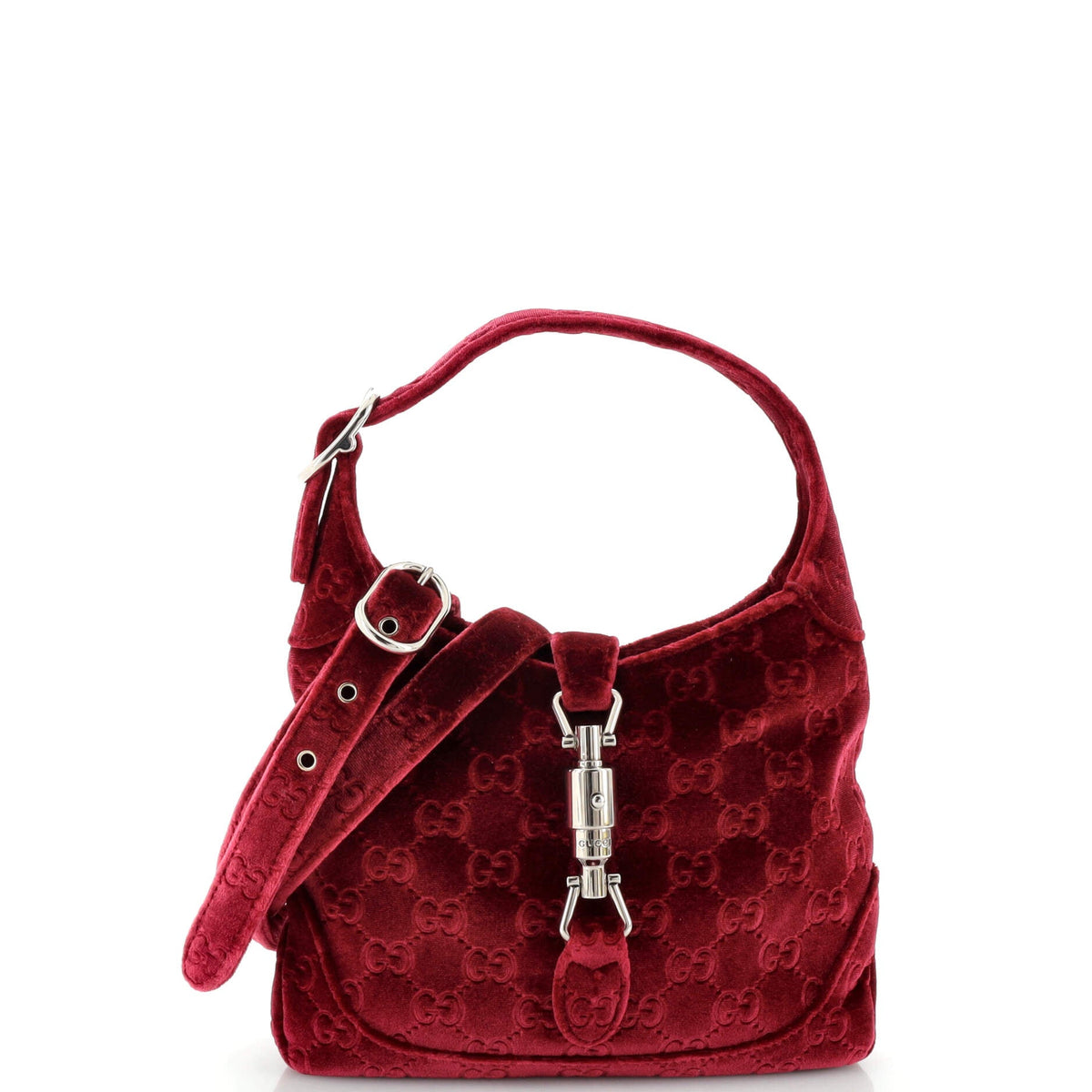 Gucci GUCCI Jackie 1961 Hobo GG Velvet Small