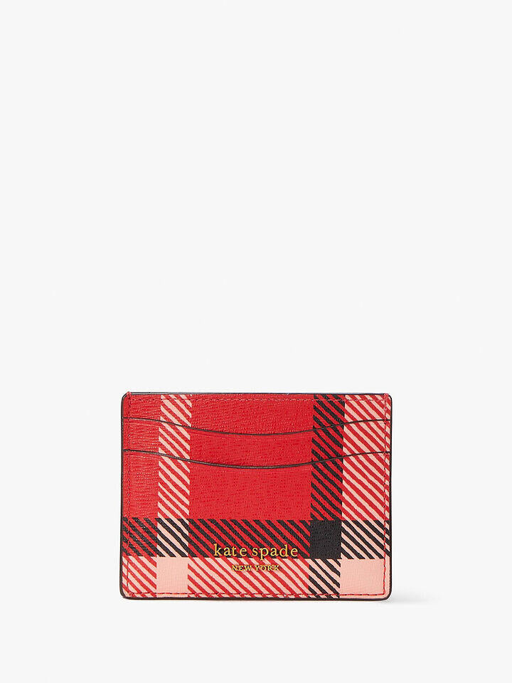 Kate Spade Au Morgan Museum Plaid Cardholder