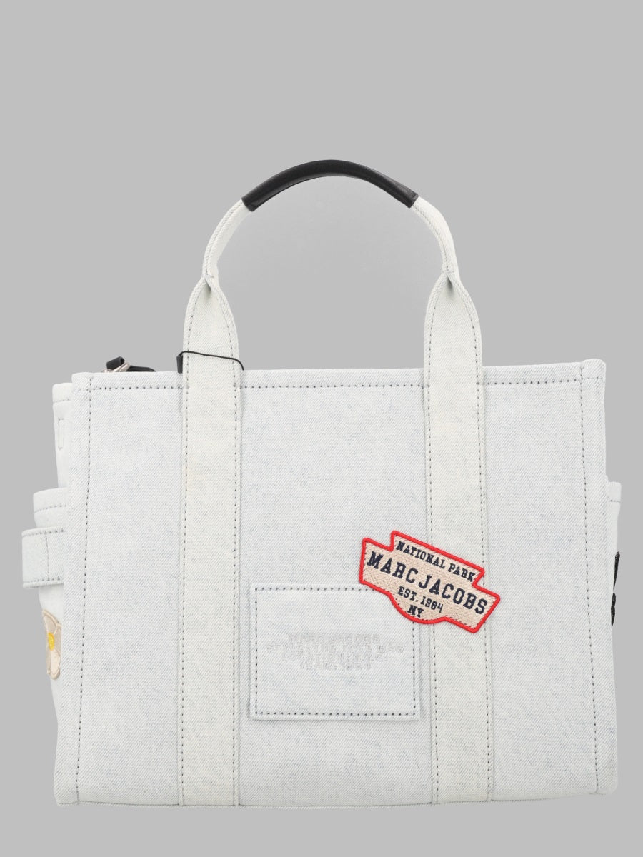Marc Jacobs Marc Jacobs Crossbody Patchwork Cotton Tote Bag - White