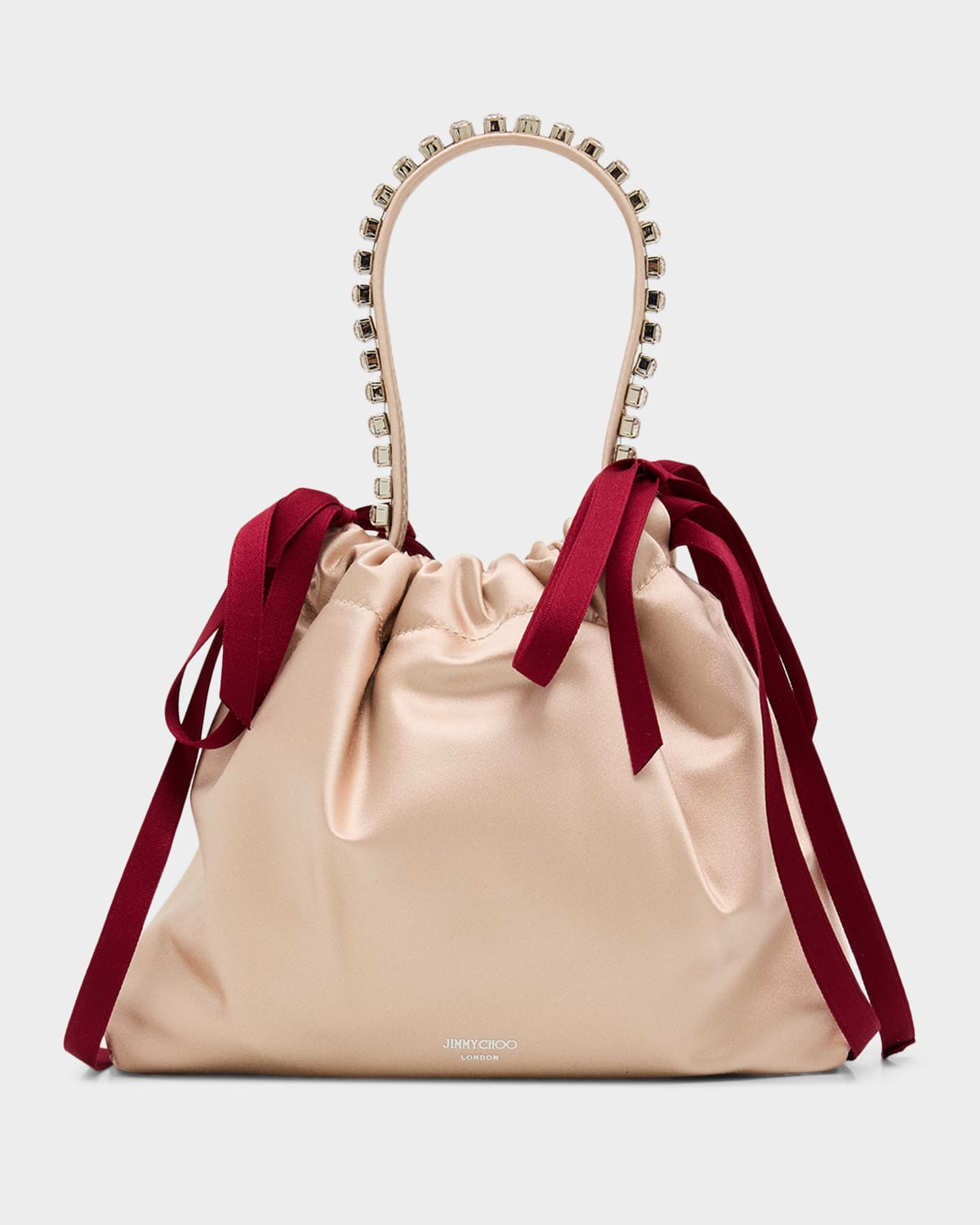 Jimmy Choo Drawstring Mini Top-Handle Bag