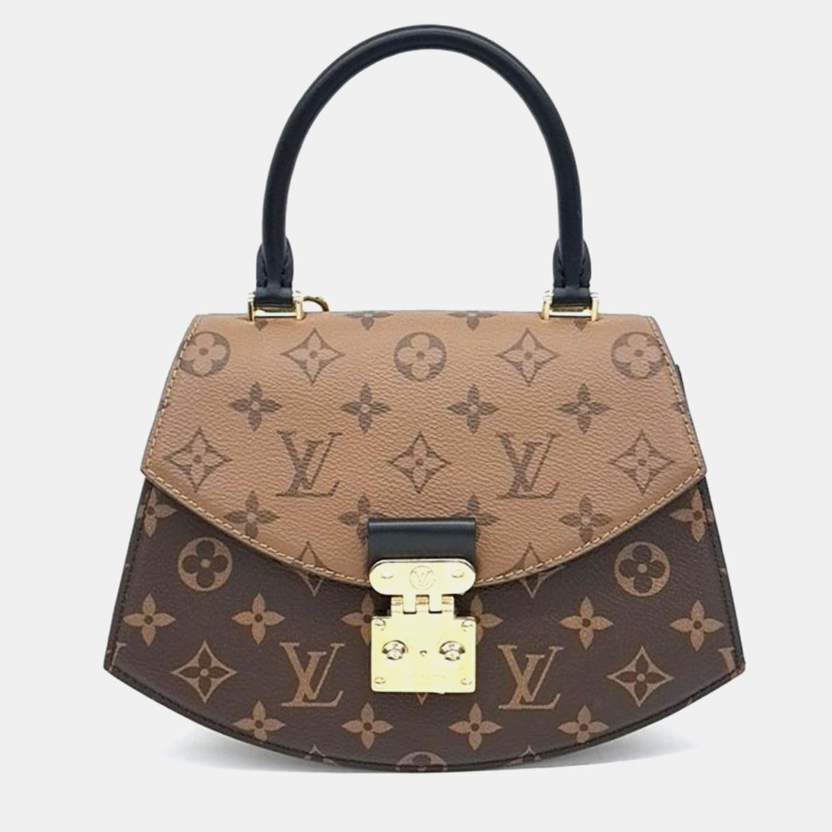 Louis Vuitton Brown Reverse Monogram Canvas Tilsit Top Handle Bag