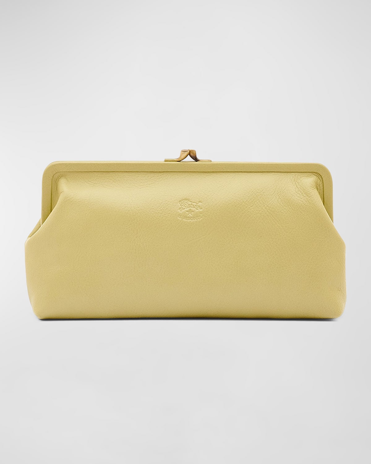 Boss Manuela Vegetable-Tanned Leather Clutch Bag