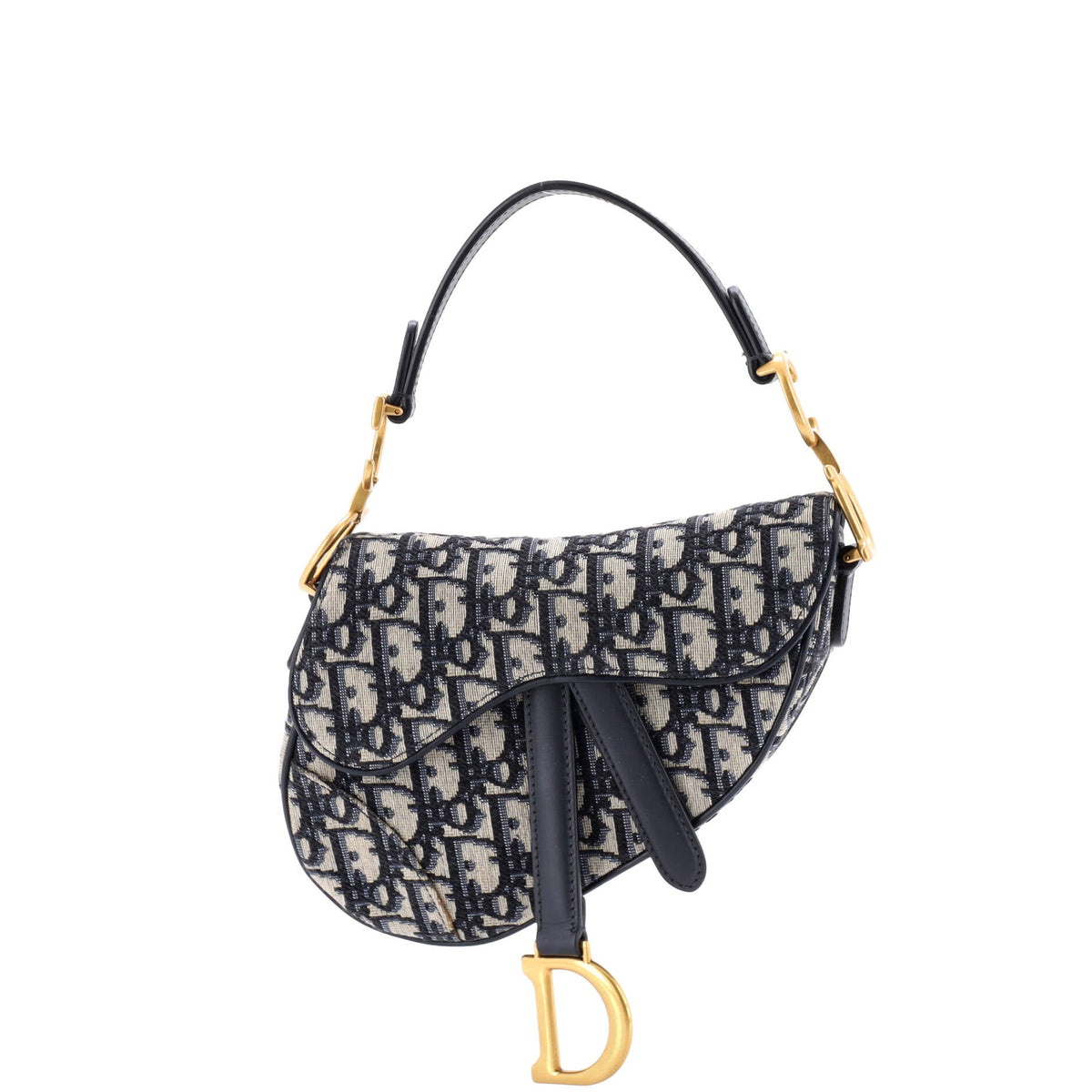 Christian Dior Saddle Handbag Oblique Canvas Mini