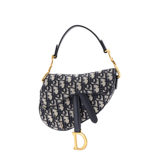 Saddle Handbag Oblique Canvas Mini